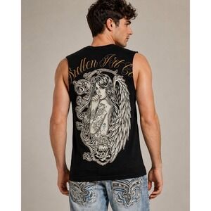 Sullen Art Collective Angelic Premium New Tattoo Tank Top for Men New XL D50
